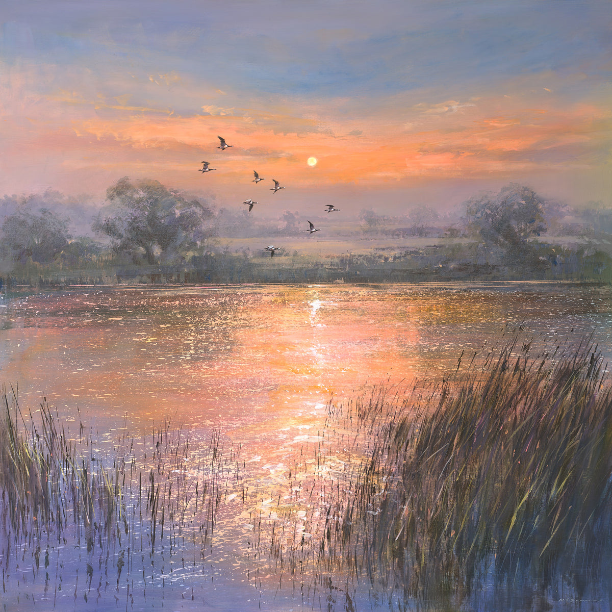 Blickling Lake at Dusk