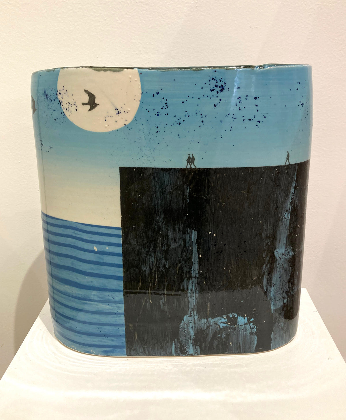 Blue Clifftop Walk Vase