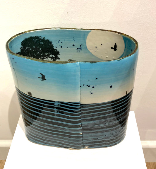 Blue Skies Walk Vase