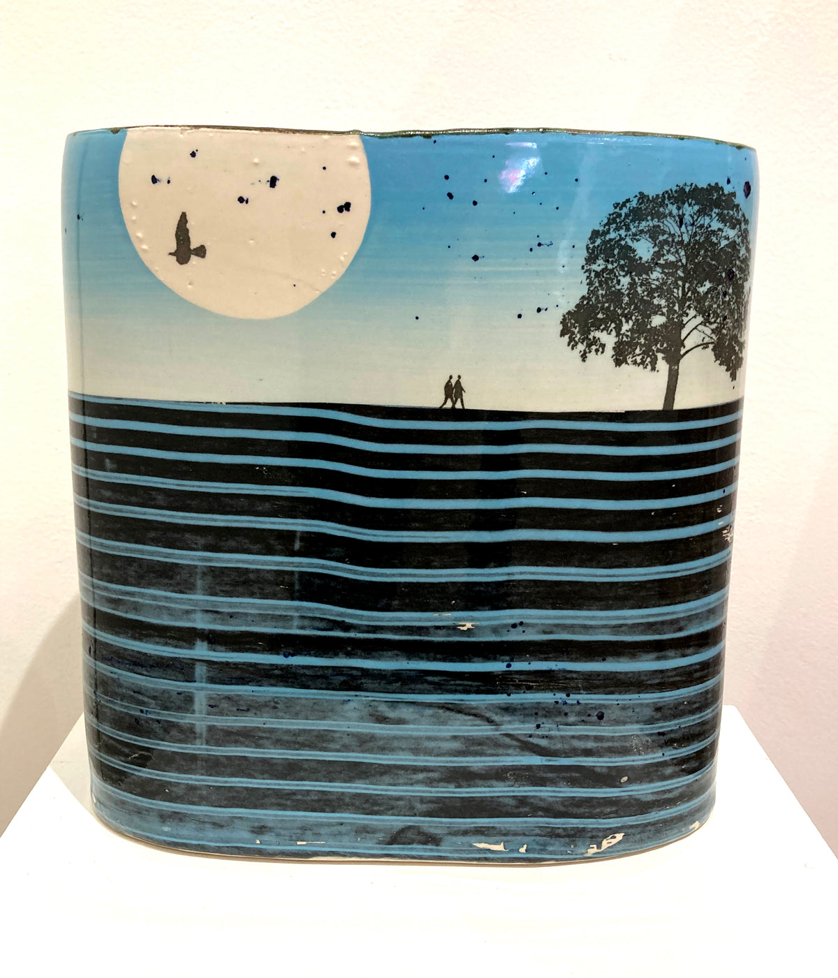 Blue Skies Walk Vase