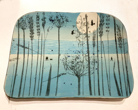 Blue Coastal Walk Plate