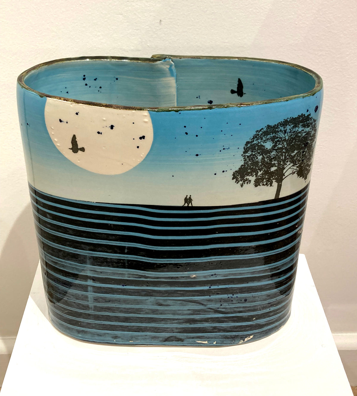Blue Skies Walk Vase