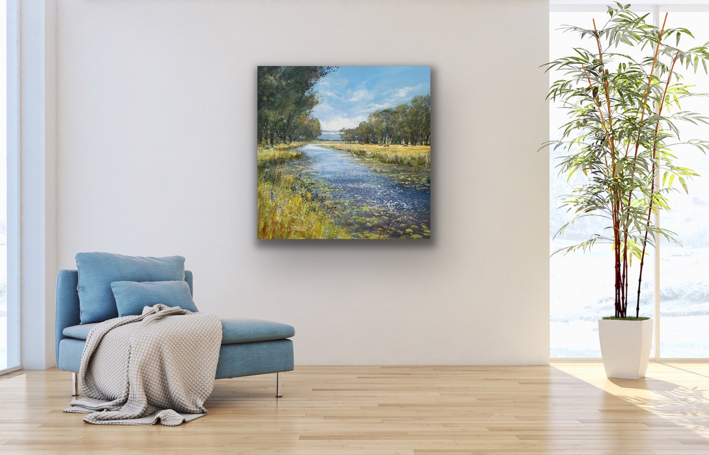 CV119 The Upper Bure in Summer Canvas Print