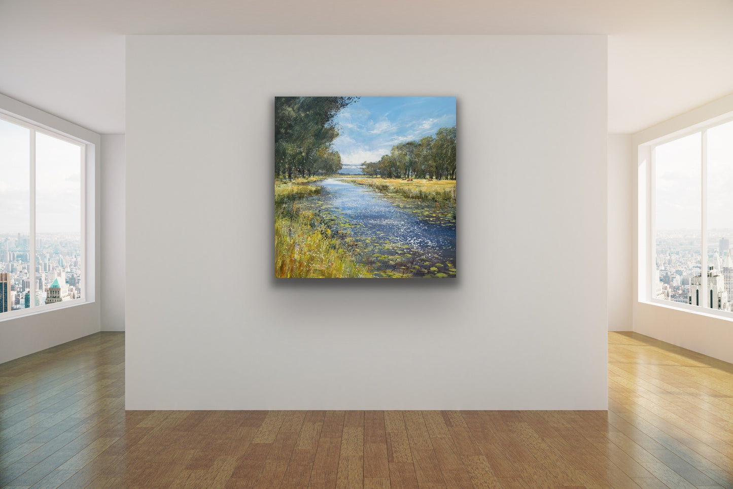 CV119 The Upper Bure in Summer Canvas Print