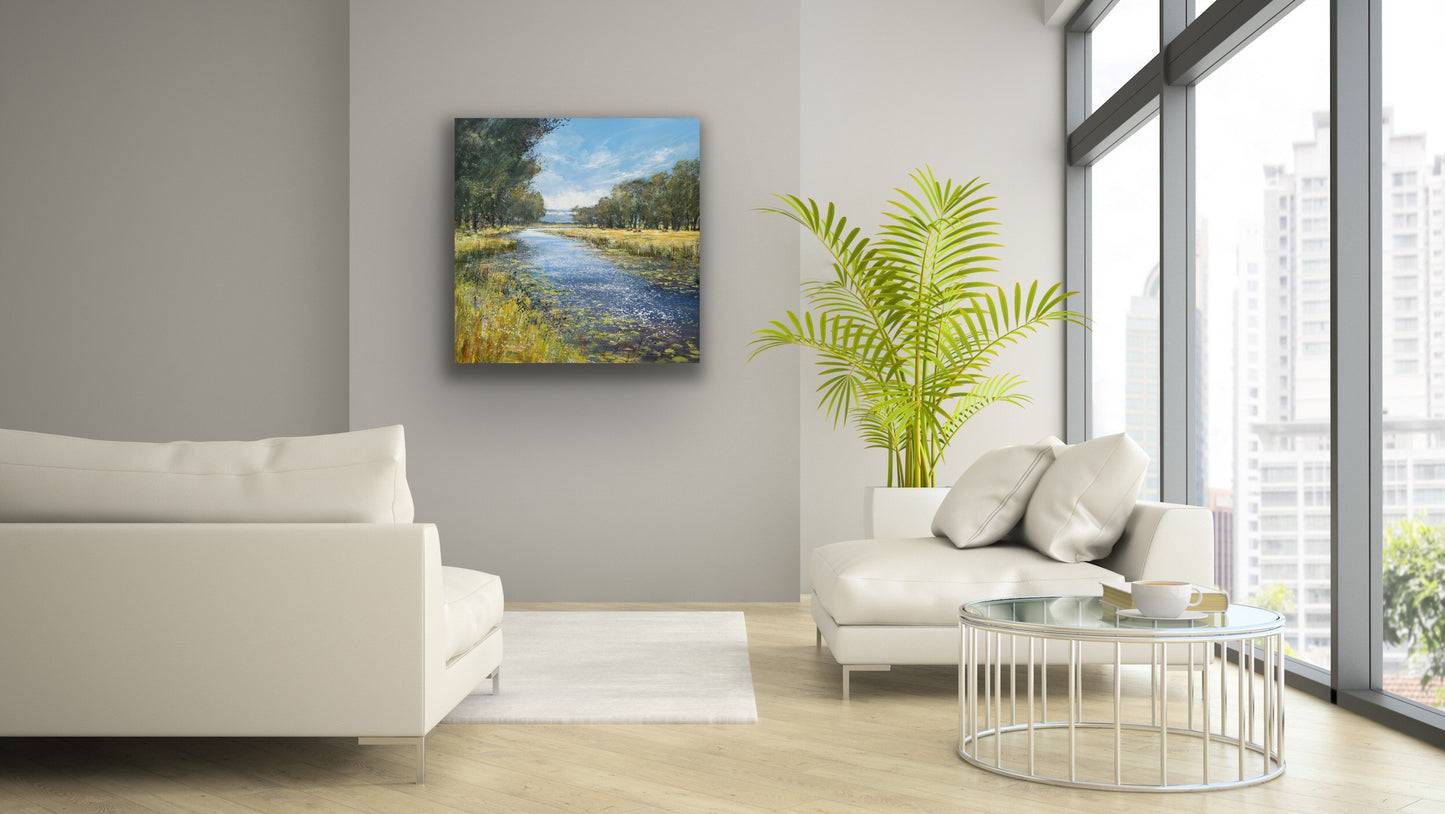 CV119 The Upper Bure in Summer Canvas Print