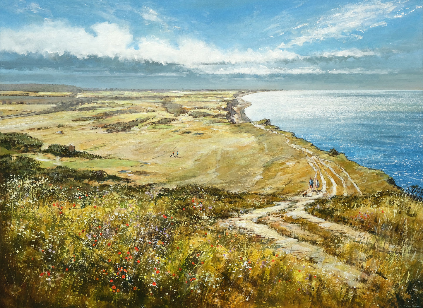 MS149 Coastal Path, High Summer Print