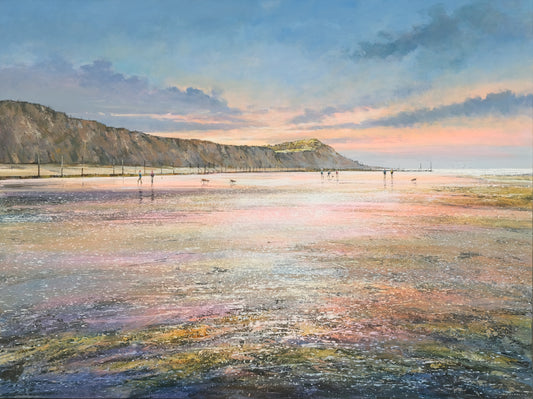 CV125 Dusk, Sheringham Beach Canvas Print