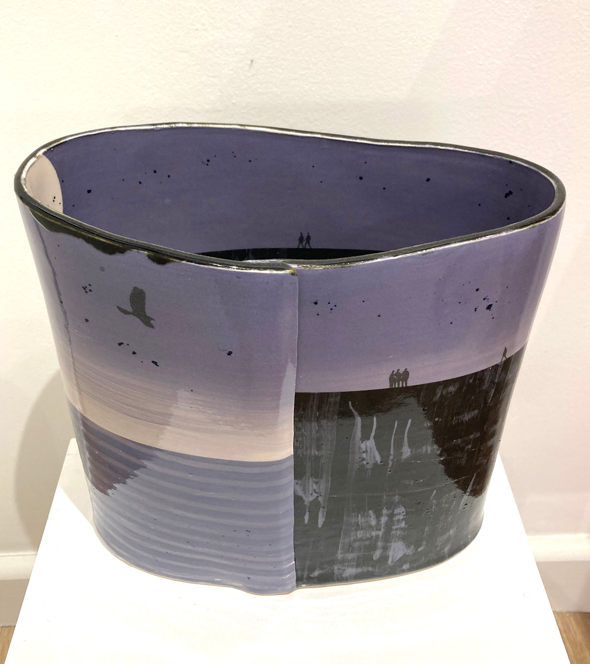 Purple Clifftop Walk Vase
