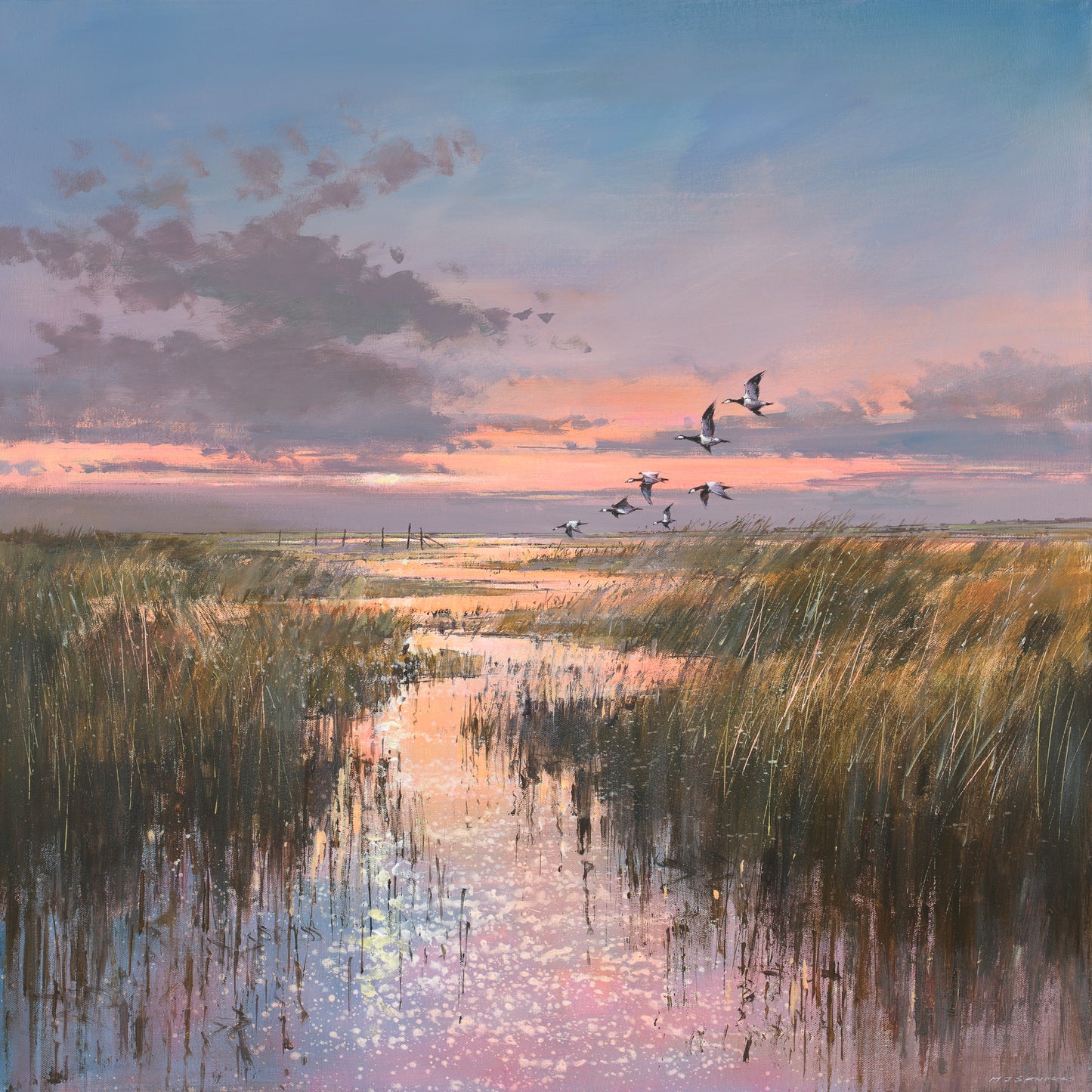 The Marsh at Sunset