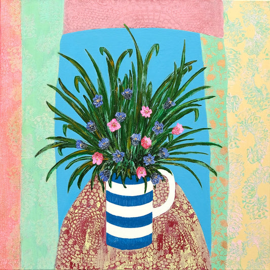 A Cornishware Jug Original Painting by Amy Christie