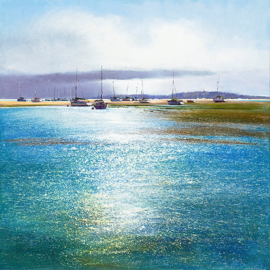 Boats at Blakeney Canvas Print by Michael Sanders