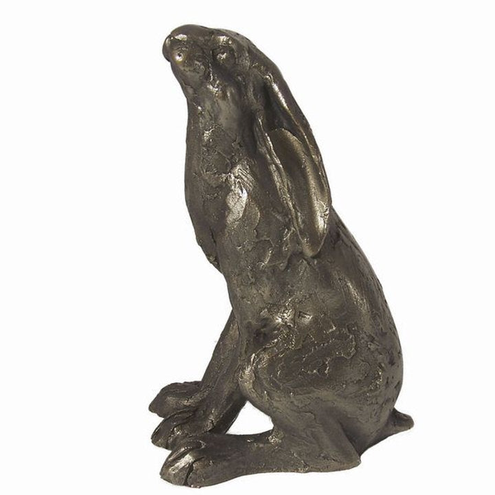 Moongazing Hare Bronze Sculpture by Unknown