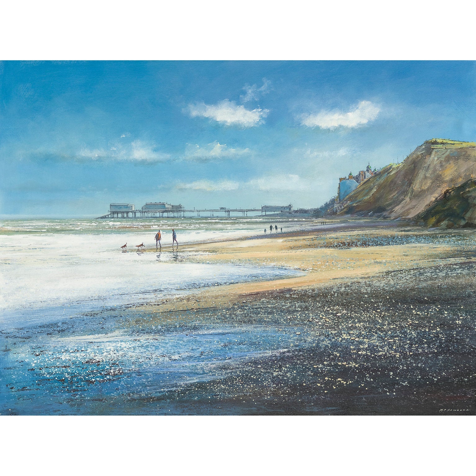 Cromer from East Runton Art Print by Michael Sanders