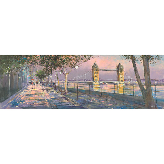 Tower Bridge and Embankment Art Print by Michael Sanders