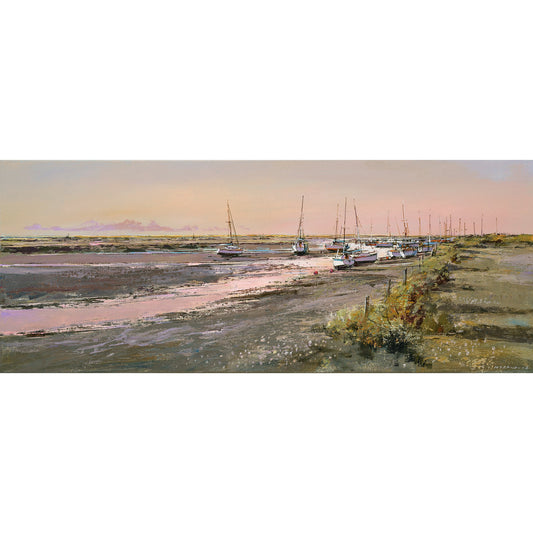 The Creek at Sunset Art Print by Michael Sanders