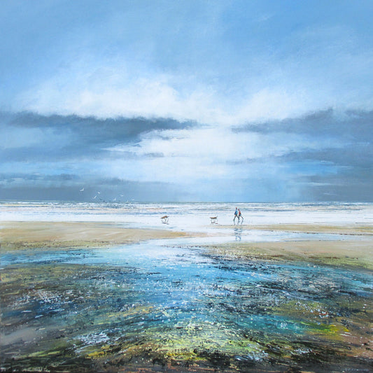 Low Tide, Sheringham Art Print by Michael Sanders
