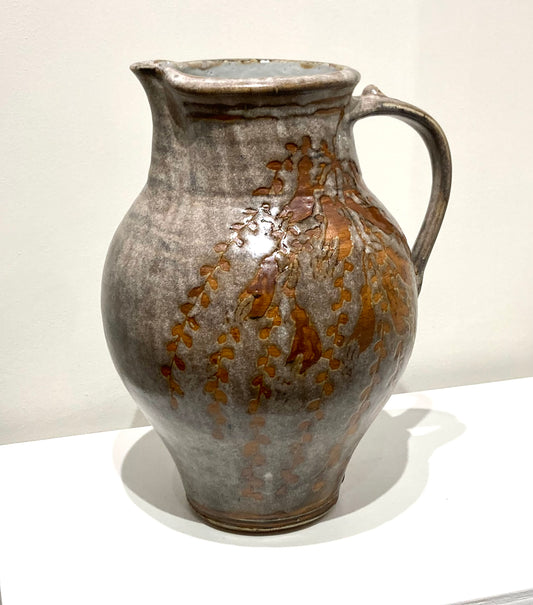 Large Blue Grey Kowhai Flower Jug