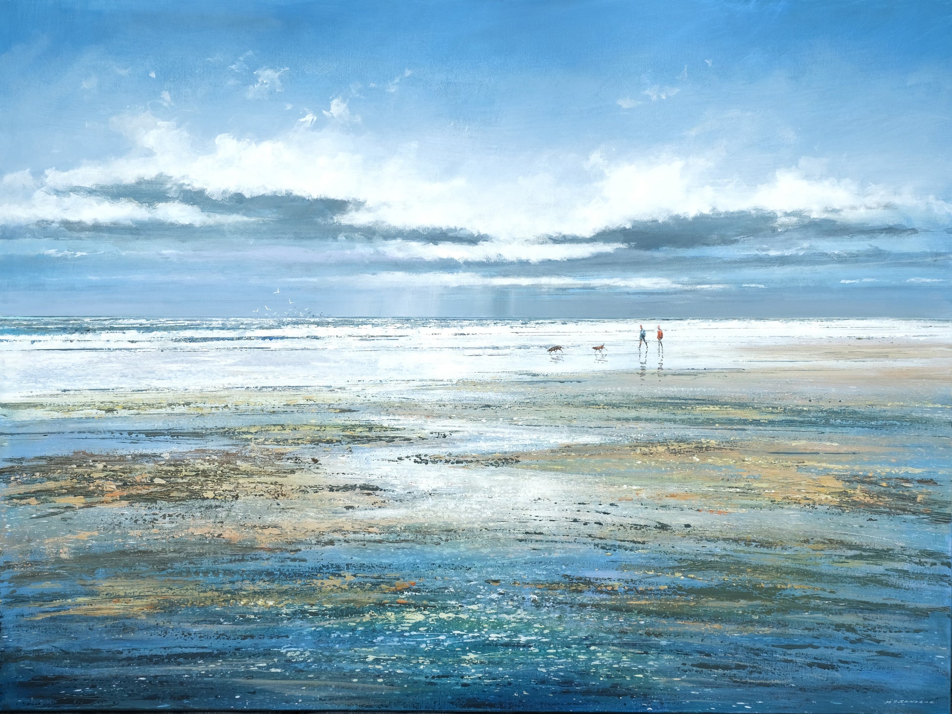Salty Air Painting by Michael Sanders